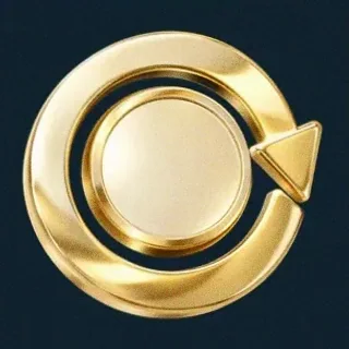 Gold circular arrow — Winshark Casino